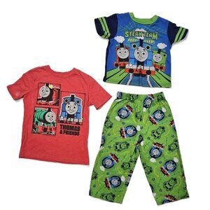 Thomas & Friends 4T Tee 2017 Old Navy + 3T Pajamas Set Lot
